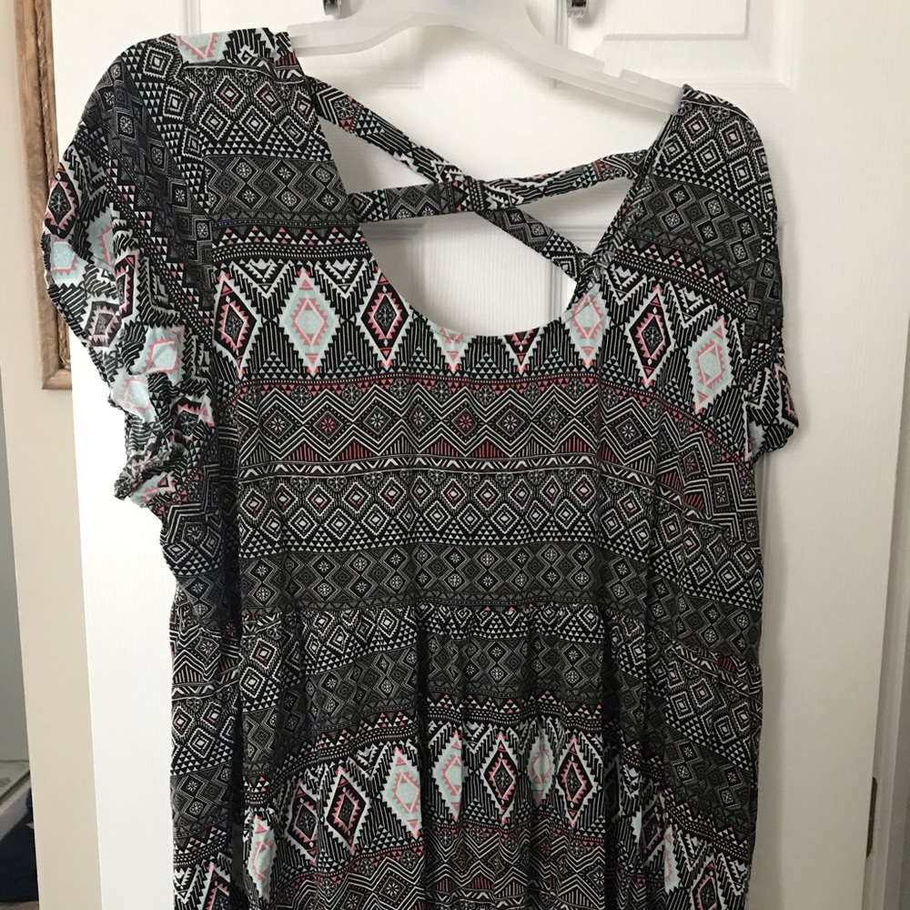 Torrid Aztec skater dress (size 4)